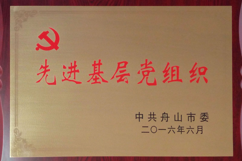 2016年舟山市共産党先進組織